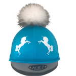 Turquoise with White sparkly Unicorns