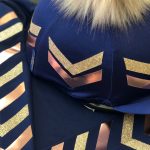 Navy Rose Gold Chevron Set